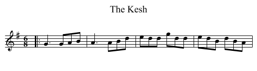 The Kesh - staff notation
