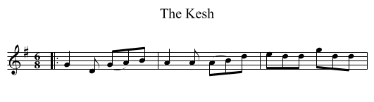 The Kesh - staff notation