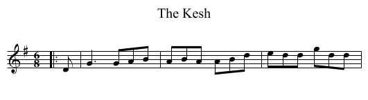 The Kesh - staff notation
