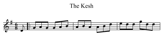The Kesh - staff notation
