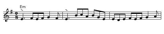 The Kid on the Mountain - staff notation