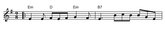 The Kid on the Mountain - staff notation