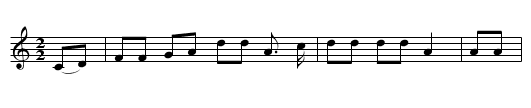 The Kielder Hunt - staff notation