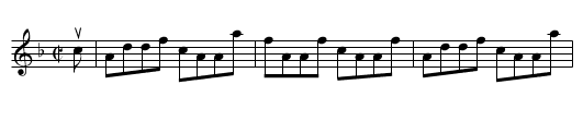 THE KILCHATTON WEDDING REEL - staff notation
