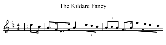 The Kildare Fancy - staff notation