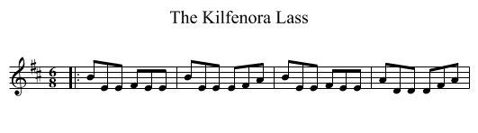 The Kilfenora Lass - staff notation