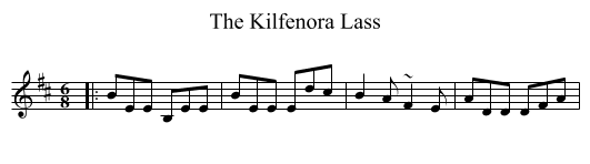 The Kilfenora Lass - staff notation