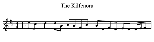 The Kilfenora - staff notation