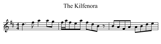 The Kilfenora - staff notation