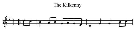 The Kilkenny - staff notation