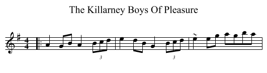 The Killarney Boys Of Pleasure - staff notation