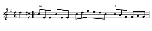 The Killavil Jig (or Sligo Jig) - staff notation