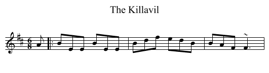 The Killavil - staff notation