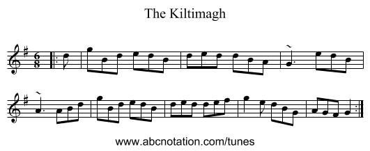 The Kiltimagh - staff notation