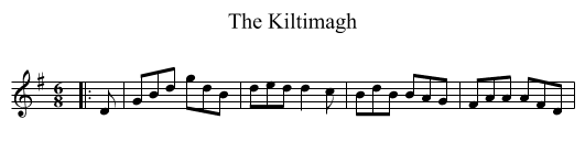 The Kiltimagh - staff notation