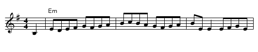 The King of the Fairies - staff notation
