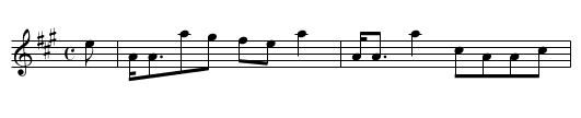 The King's Gun - staff notation