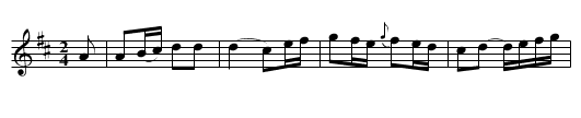 The King's March - staff notation