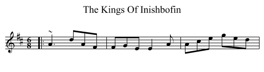The Kings Of Inishbofin - staff notation