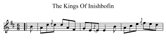 The Kings Of Inishbofin - staff notation