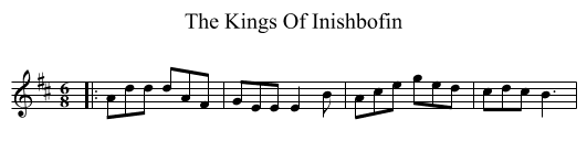 The Kings Of Inishbofin - staff notation