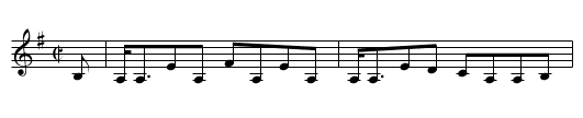 The King's Reel - staff notation
