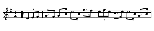 The Kingston Hornpipe - staff notation