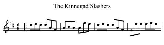 The Kinnegad Slashers - staff notation