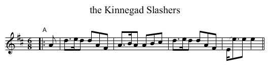 the Kinnegad Slashers - staff notation