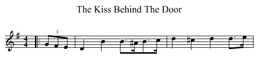 The Kiss Behind The Door - staff notation
