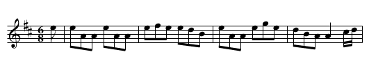 The Kneebuckle - staff notation