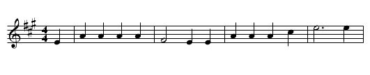 The Knight and the Shepherd's Daughter - staff notation