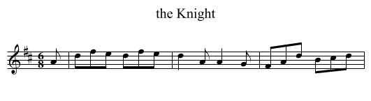 the Knight - staff notation