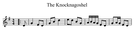 The Knocknagoshel - staff notation