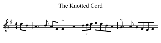 The Knotted Cord - staff notation
