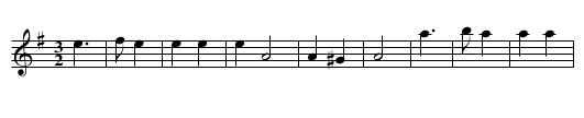 The Koepoort Galliard - staff notation