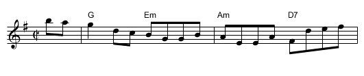 the Lad's Awa' - staff notation