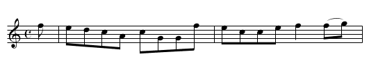 The Lads of Ayr - staff notation