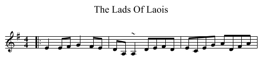 The Lads Of Laois - staff notation