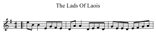 The Lads Of Laois - staff notation