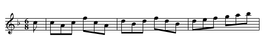 The Lads of the Village - staff notation