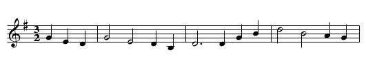 The Lady and the Farmer's Son - staff notation