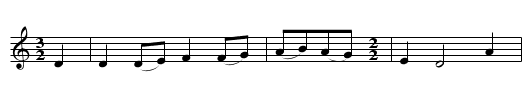 The Lady's Fan - staff notation