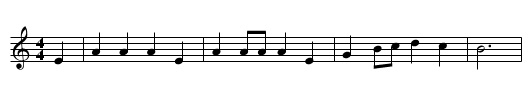 The Laidley Worm - staff notation