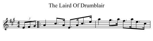 The Laird Of Drumblair - staff notation