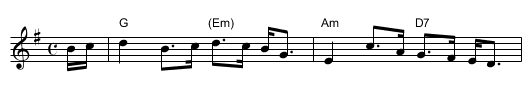 the Laird of Macintosh - staff notation