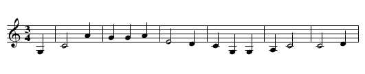 The Lakes of Pontchartrain - staff notation