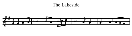 The Lakeside - staff notation