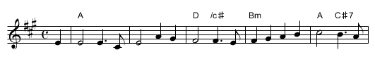 the Land o' the Leal - staff notation