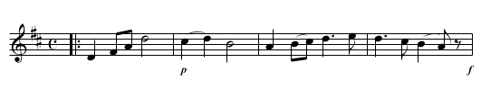 The LANGOUR OF LOVE - staff notation